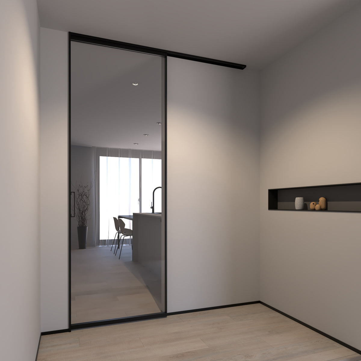 玄関施工イメージ/フレーム:ブラック