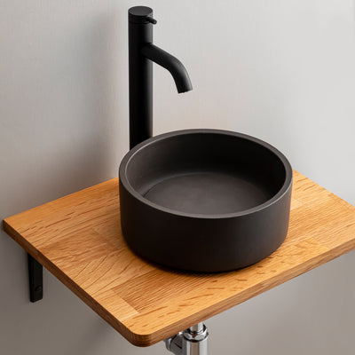 施工イメージ/KAWARABACHIΦ250/ブラック/カウンター天板W450