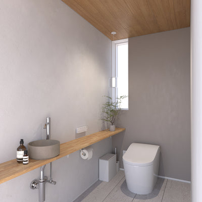 トイレ施工イメージ(Φ250/グレー)