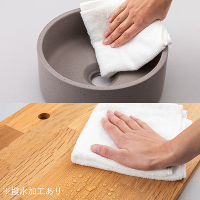 お手入れは布で拭きあげてください