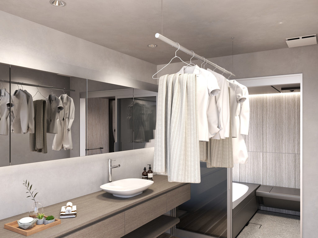 存在を主張しないシンプルな室内物干し　ALCOLOLOハンガーバーのご紹介