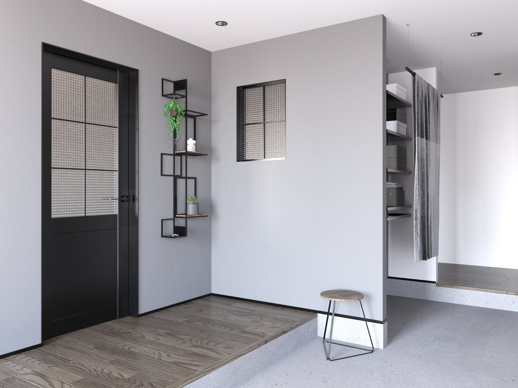 玄関に設置された室内窓