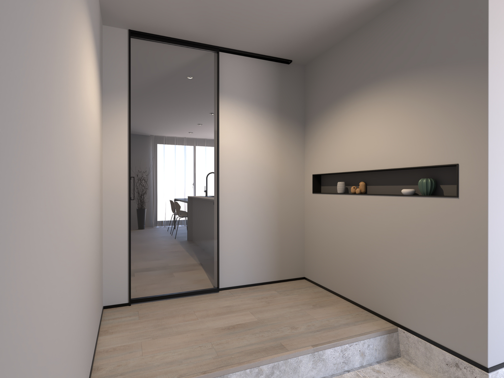 玄関とリビングをつなぐ室内ドア