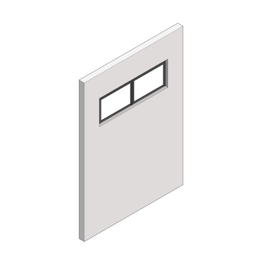 室内窓 クロス巻込み 両側壁納まり 両側壁納まり 上部開き 560×387（※受注生産品）