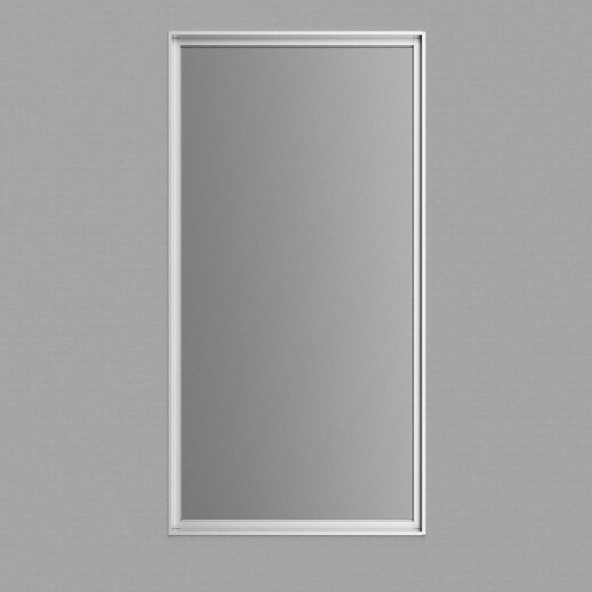 室内窓 アルミ製額縁一体枠 両側壁納まり FIX 560×1097 壁厚141㎜~145㎜（※受注生産品）