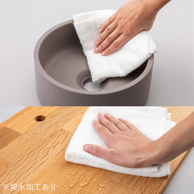 お手入れは布で拭きあげてください