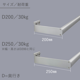 出幅はD200/D250の2サイズ展開