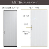 ガラス、引手、フレームを選びます