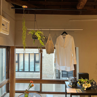 施工事例③ グリーン、洋服のディスプレイ