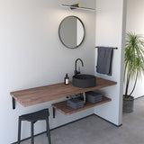 施工イメージ（ウォールナット／W1500×D500×t30・W900×D400×t30）