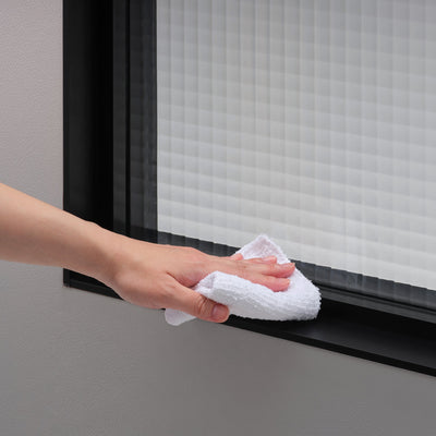 フレーム一体型で簡単お掃除